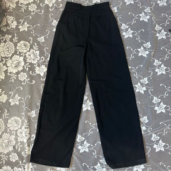 Vintage 80’s Chanel High Waisted Wide Leg Black Trousers - Picture 3 of 16